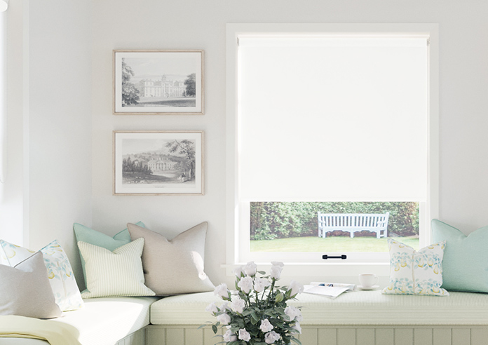 Trinity (Blackout), Cotton White - Twist&Fit Roller Blind - Image 3